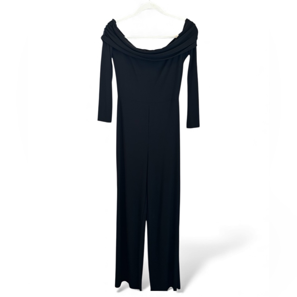 Windsor Off-Shoulder Black Jumpsuit
